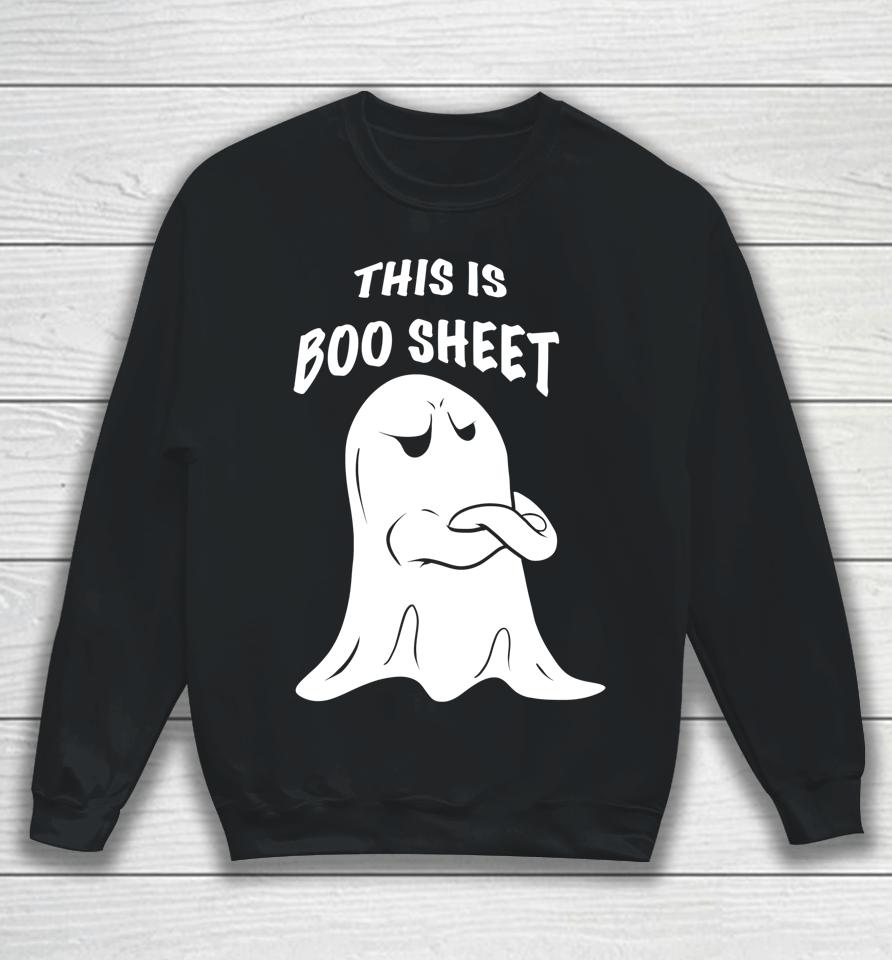 This Is Boo Sheet Halloween Ghost Costume Sweatshirt