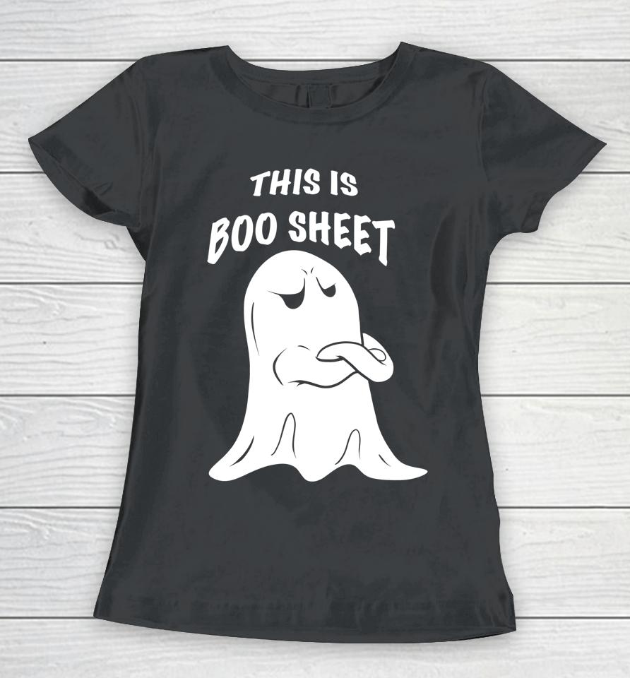 This Is Boo Sheet Halloween Ghost Costume Women T-Shirt