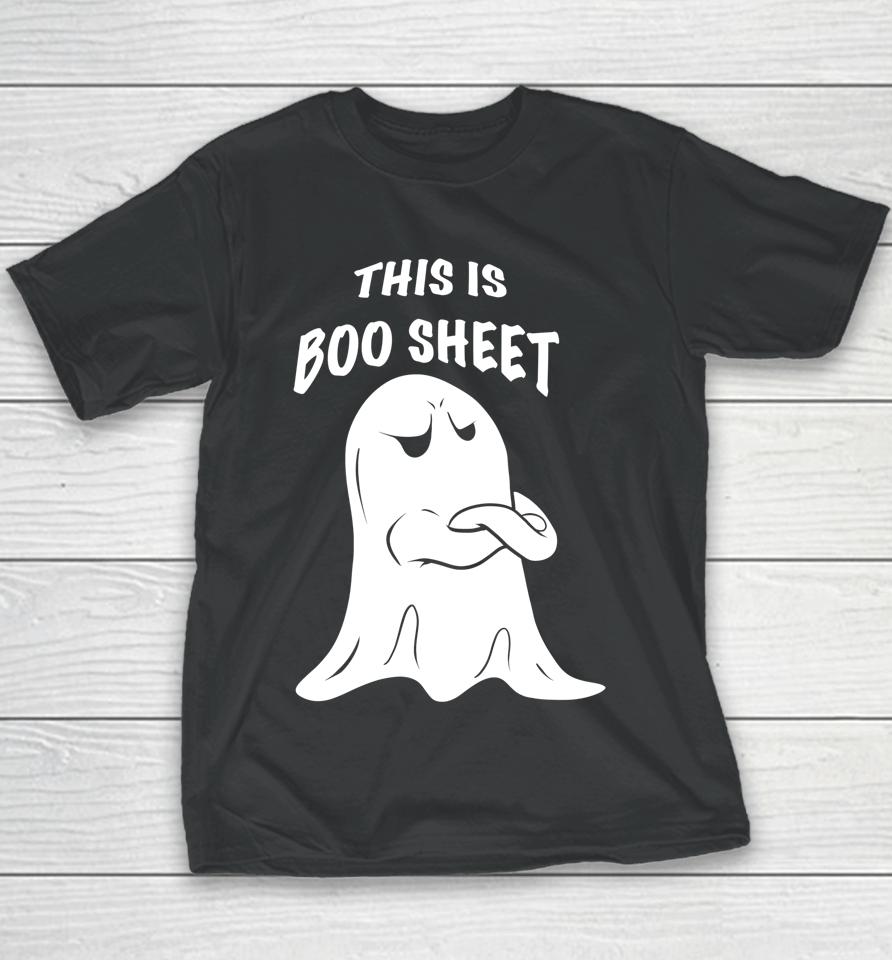 This Is Boo Sheet Halloween Ghost Costume Youth T-Shirt