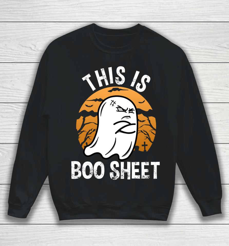 This Is Boo Sheet Halloween Sweatshirt