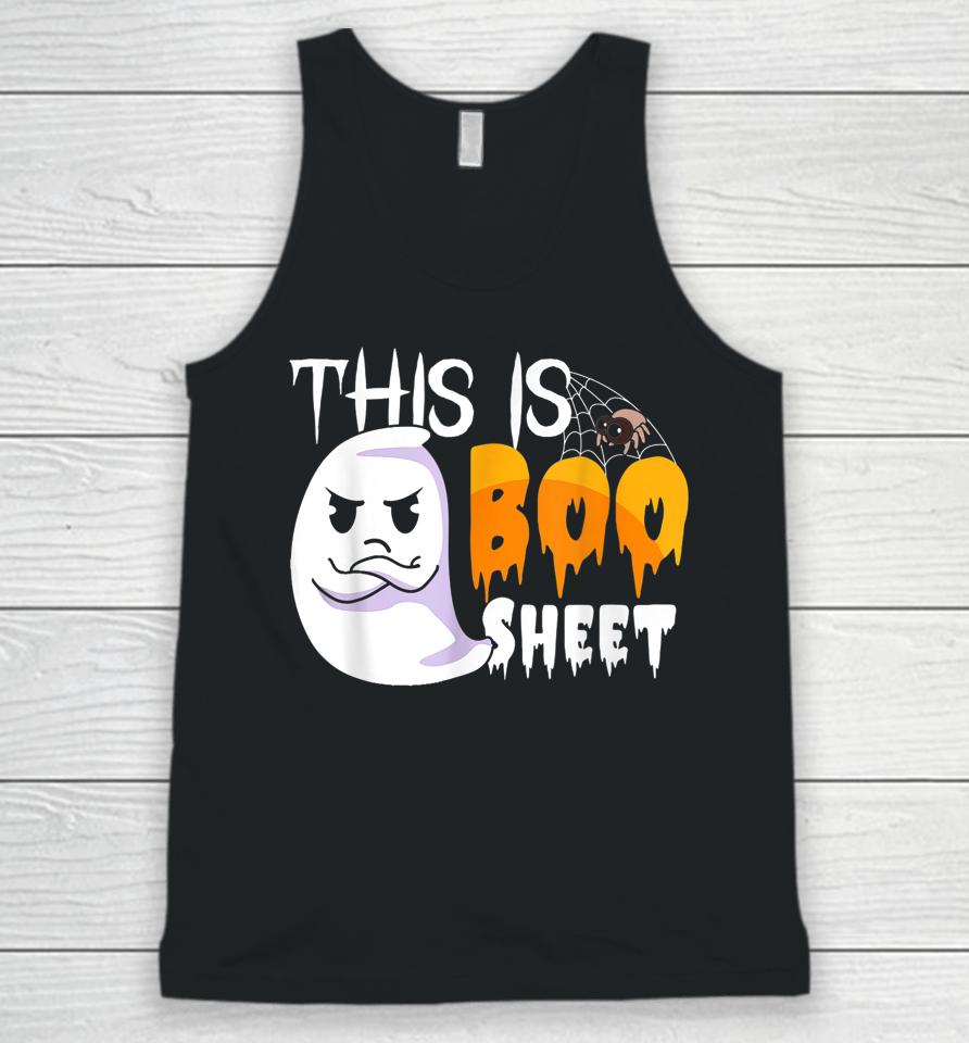 This Is Boo Sheet Shirt Halloween Lover Ghost Party Unisex Tank Top