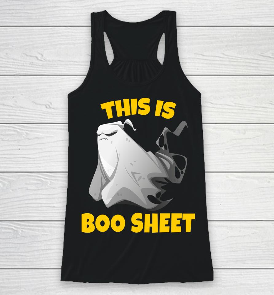 This Is Boo Sheet T-Shirt Ghost Halloween Racerback Tank