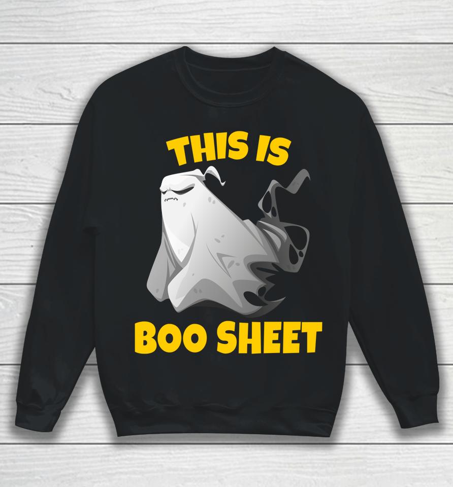 This Is Boo Sheet T-Shirt Ghost Halloween Sweatshirt