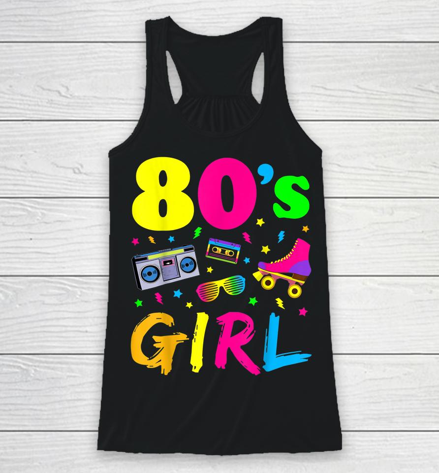 This Is My 80S Girl Costume Party Racerback Tank