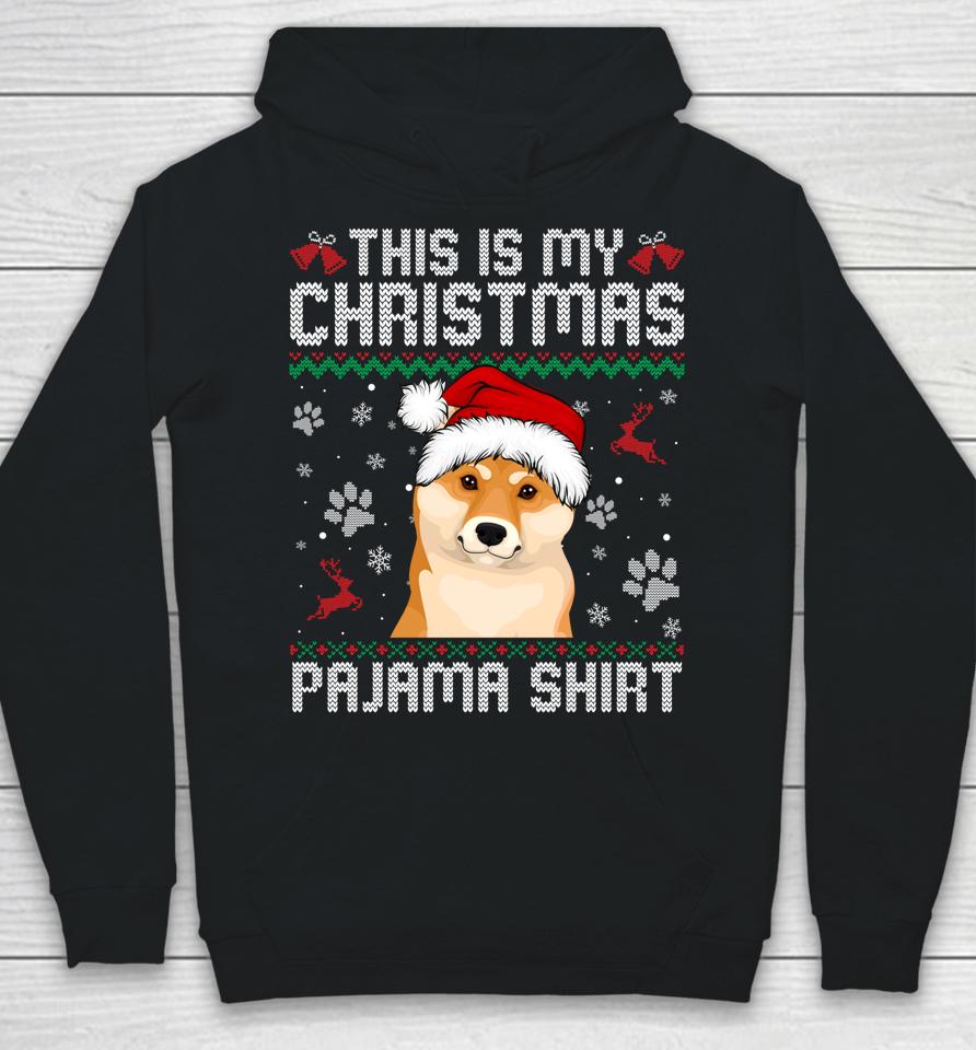 This Is My Christmas Shiba Inu Dog Pajama Merry Xmas Hoodie