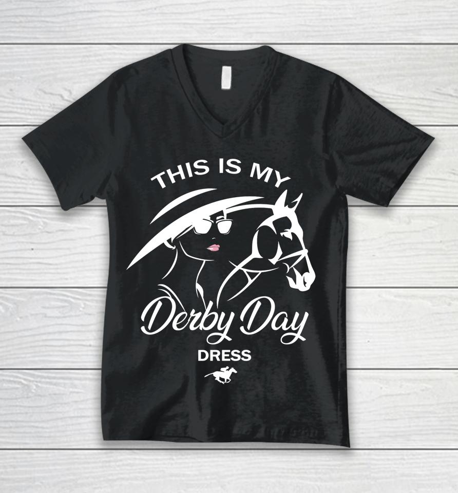 This Is My Derby Day Dress Funny Ky Derby Horse Unisex V-Neck T-Shirt