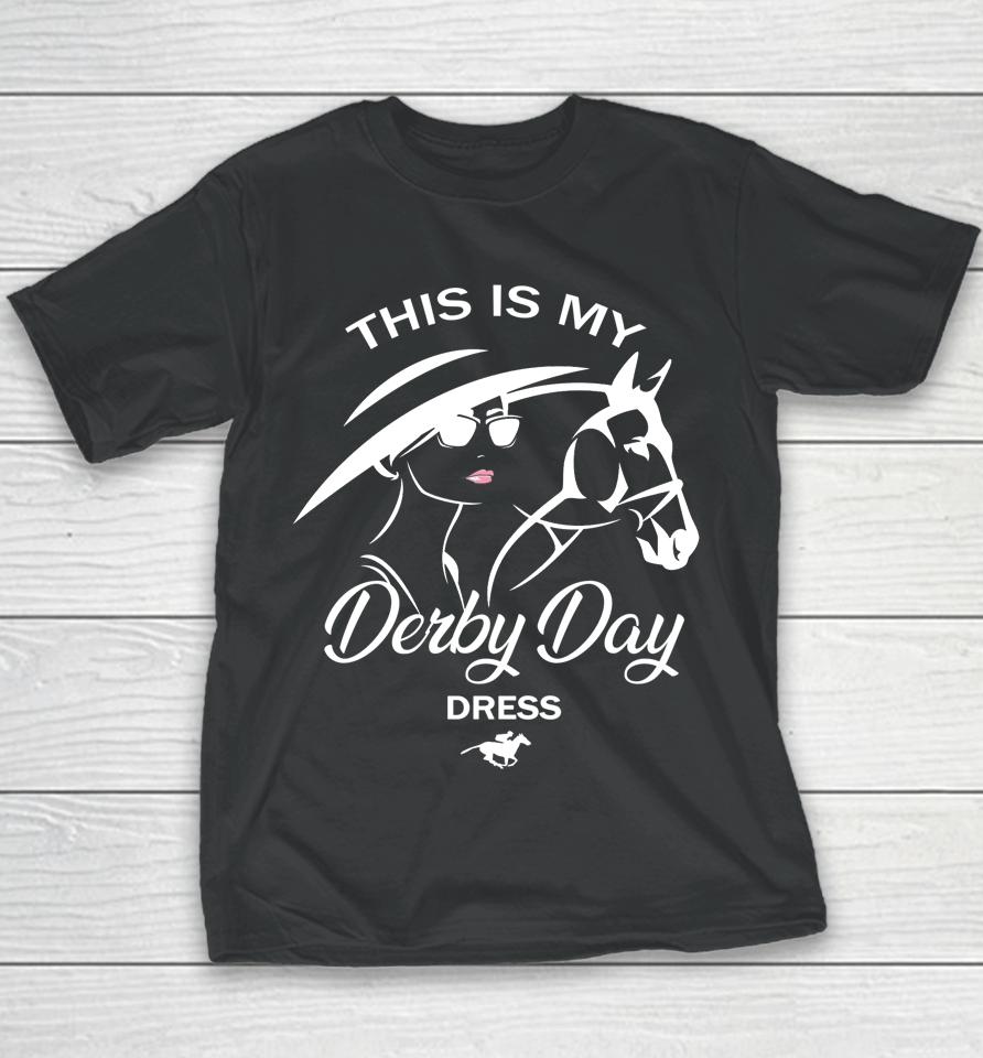 This Is My Derby Day Dress Funny Ky Derby Horse Youth T-Shirt