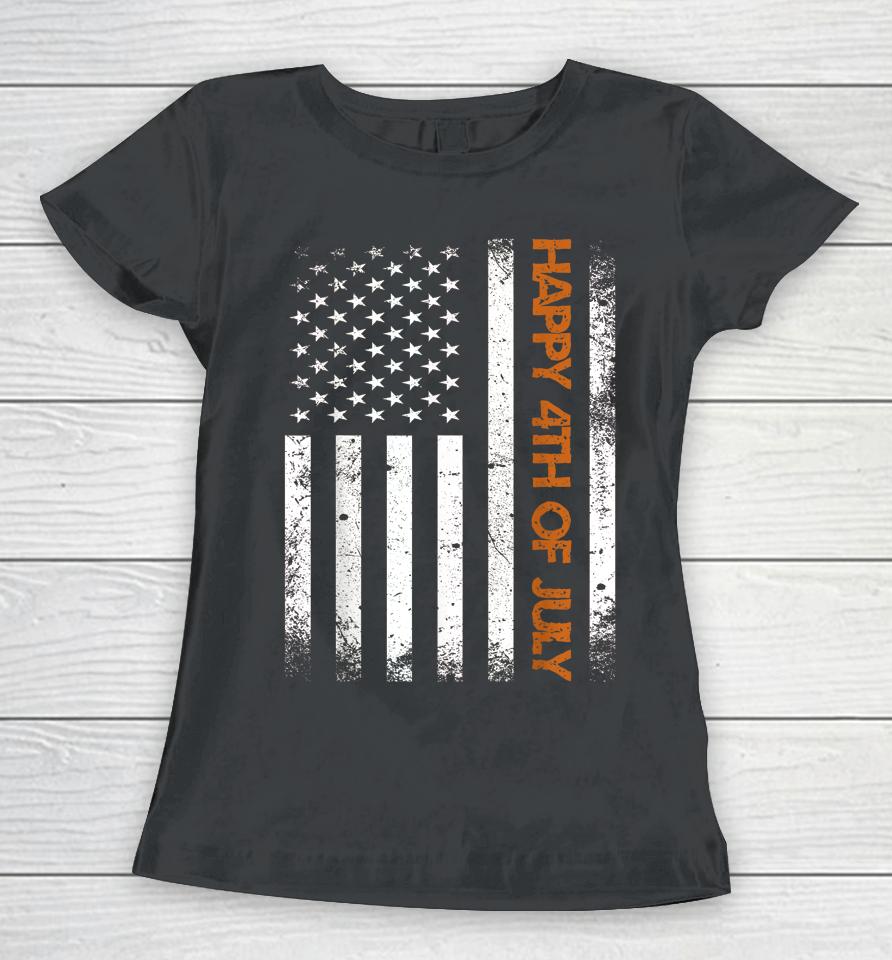 This Is My Pride Flag Usa American 4Th Of July Patriotic Women T-Shirt