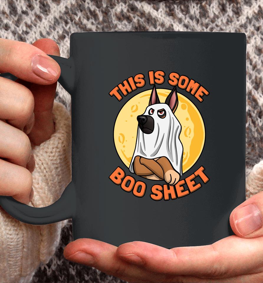 This Is Some Boo Sheet German Shepherd Halloween Moon Coffee Mug