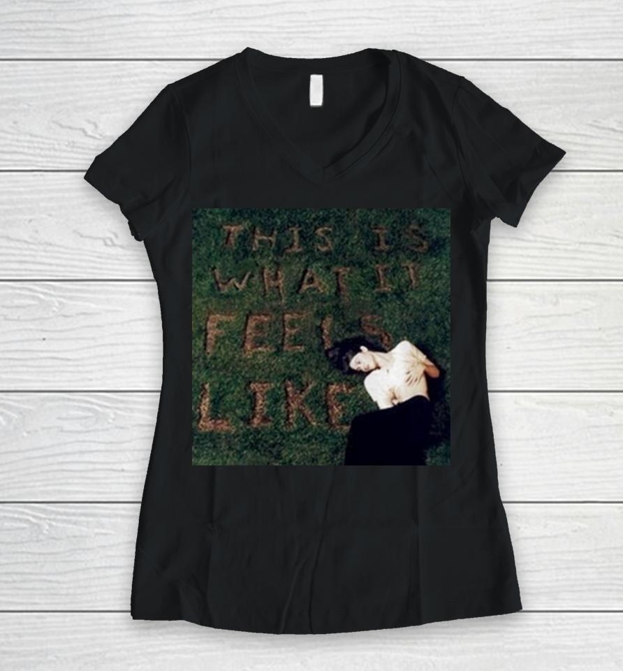 This Is What It Feels Like Cover Women V-Neck T-Shirt