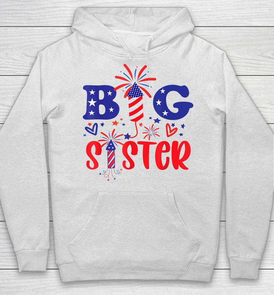 This Little Is Going To Be Big Sister, 4Th July Big Sister Hoodie