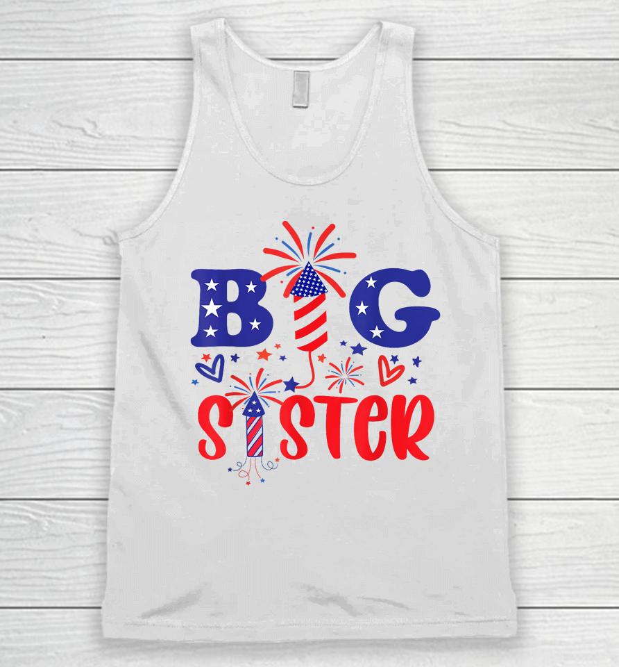 This Little Is Going To Be Big Sister, 4Th July Big Sister Unisex Tank Top