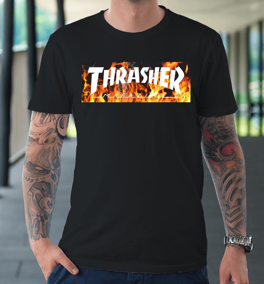 Thrasher Magazine Blaze Premium T-Shirt