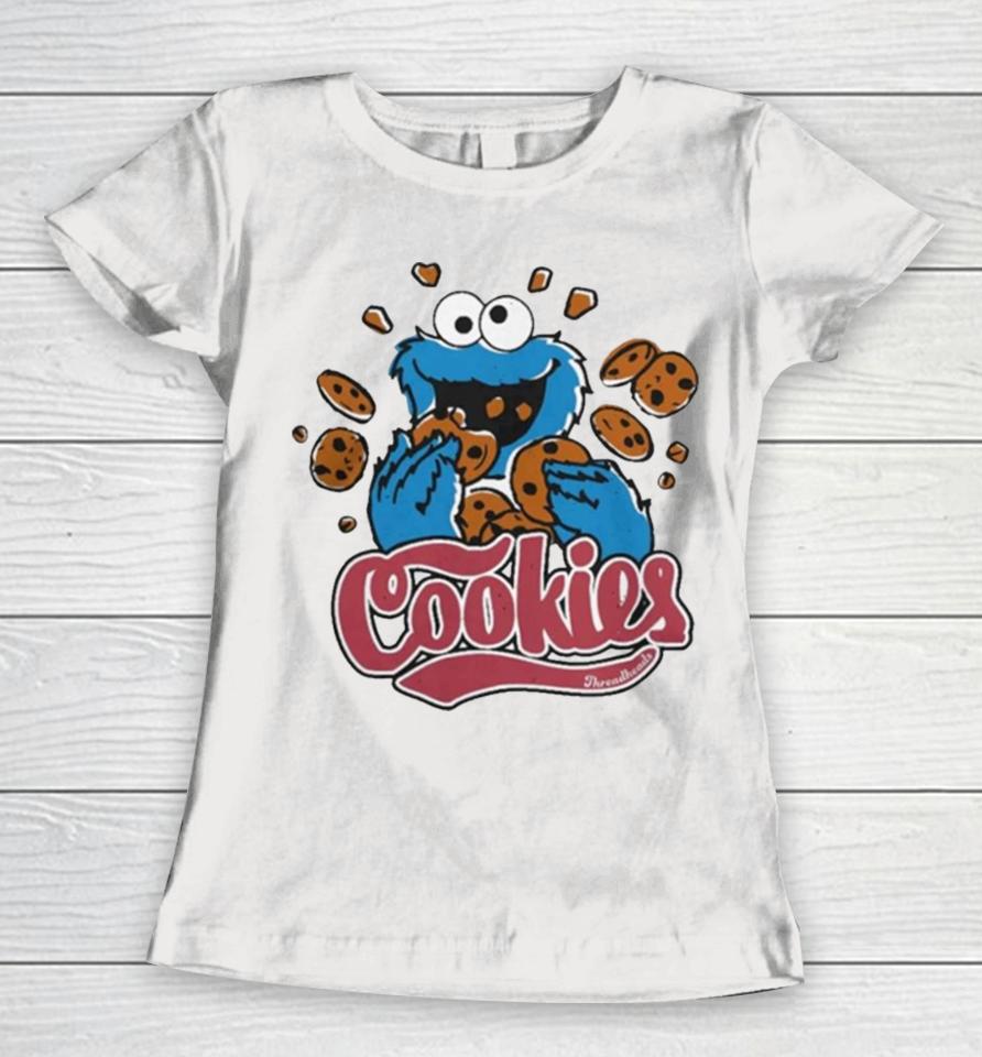 Threadheads Merch Cookie Monster Cookies Art Design Women T-Shirt