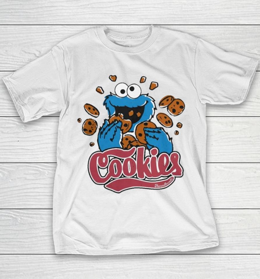Threadheads Merch Cookie Monster Cookies Art Design Youth T-Shirt
