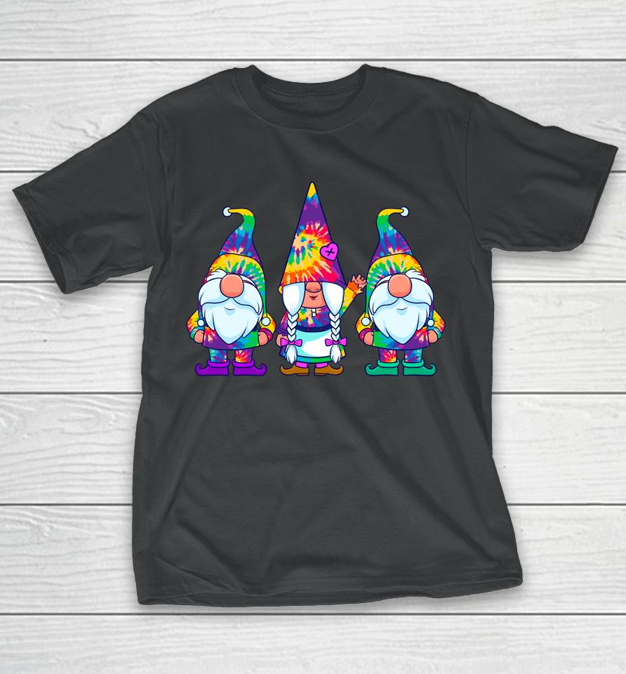 Three Hippie Gnomes Tie Dye Vintage T-Shirt