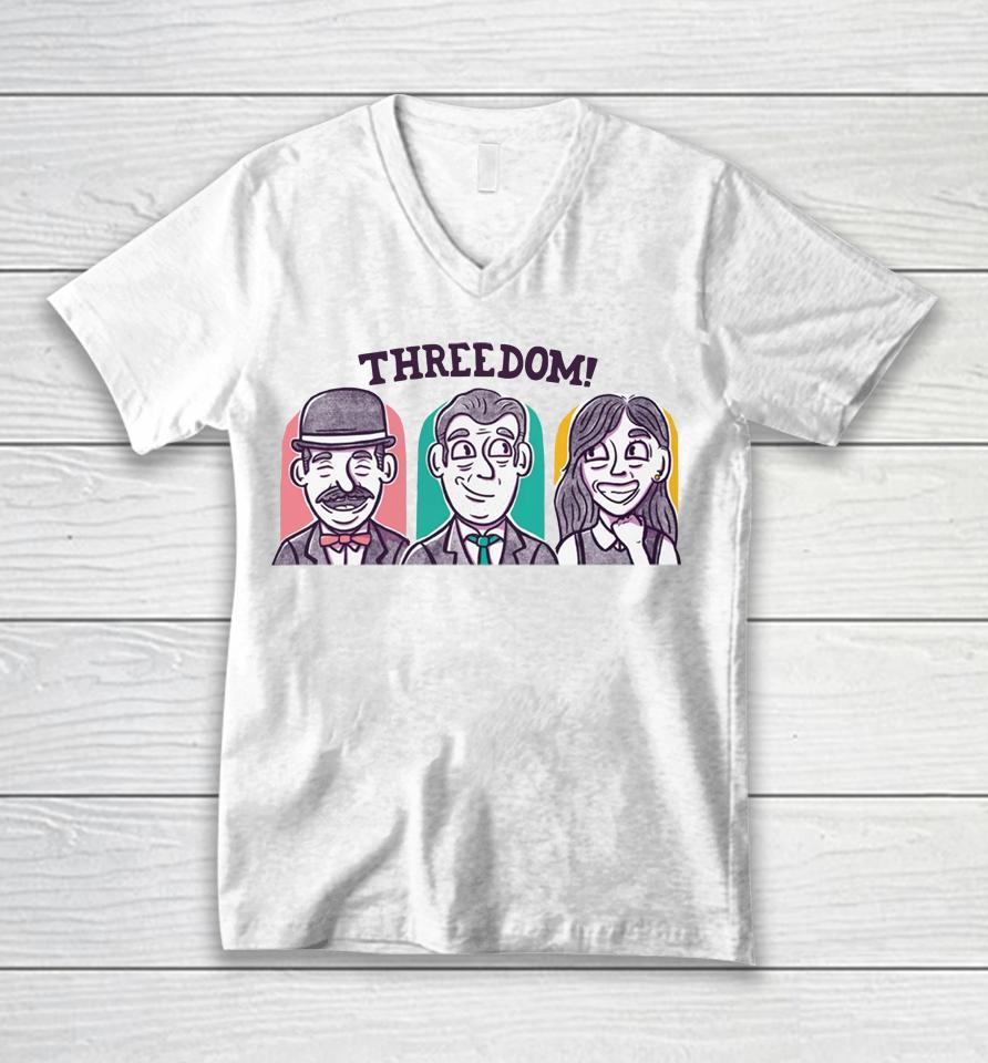 Threedom Employees Of The Month Unisex V-Neck T-Shirt