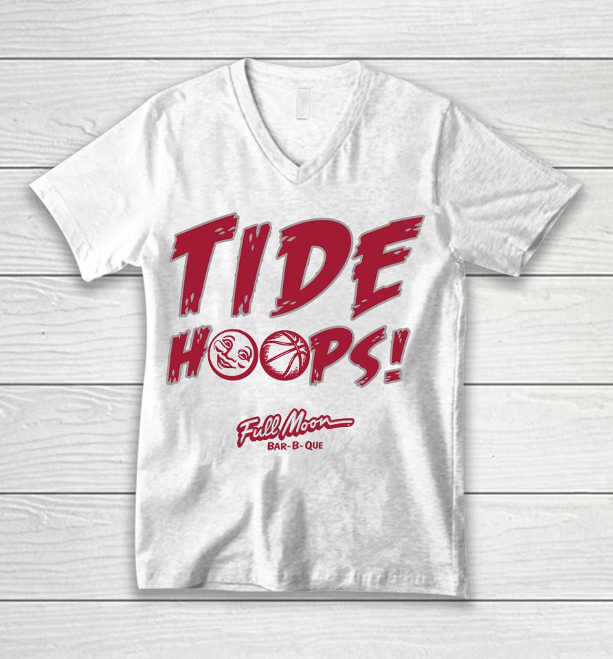 Tide Hoops Full Moon Bar B Que Unisex V-Neck T-Shirt