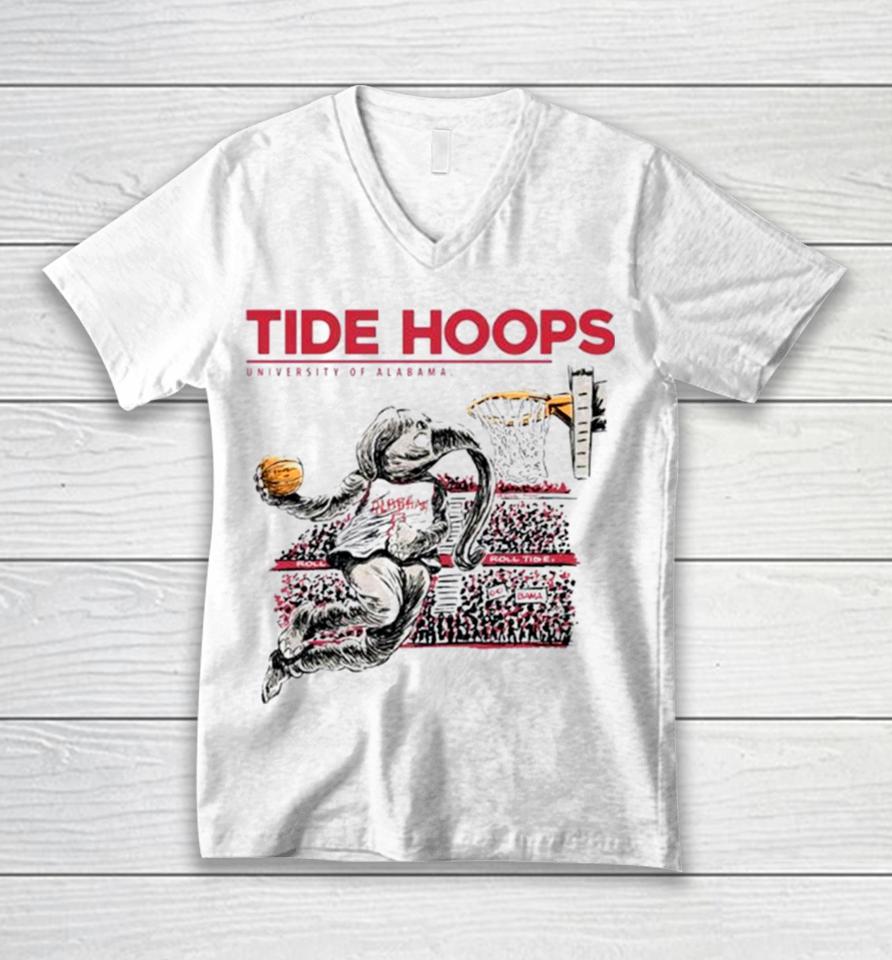 Tide Hoops University Of Alabama Unisex V-Neck T-Shirt