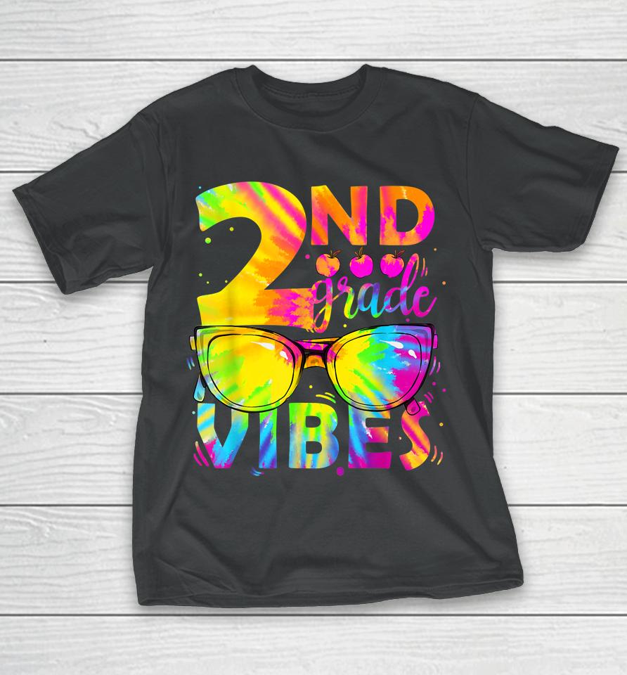Tie Dye 2Nd Grade Vibes Teacher First Day Of Back To School T-Shirt