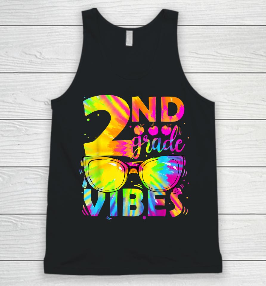 Tie Dye 2Nd Grade Vibes Teacher First Day Of Back To School Unisex Tank Top