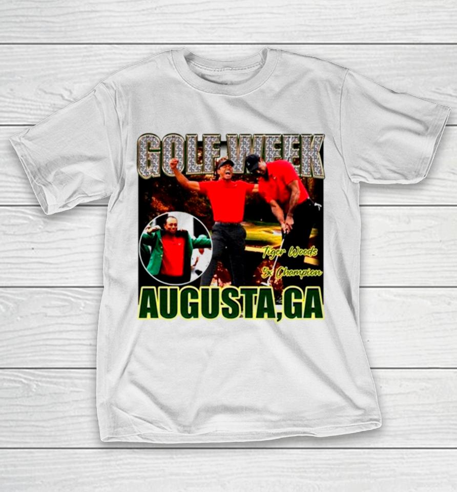 Tiger Woods Golf Week Augusta Georgia T-Shirt