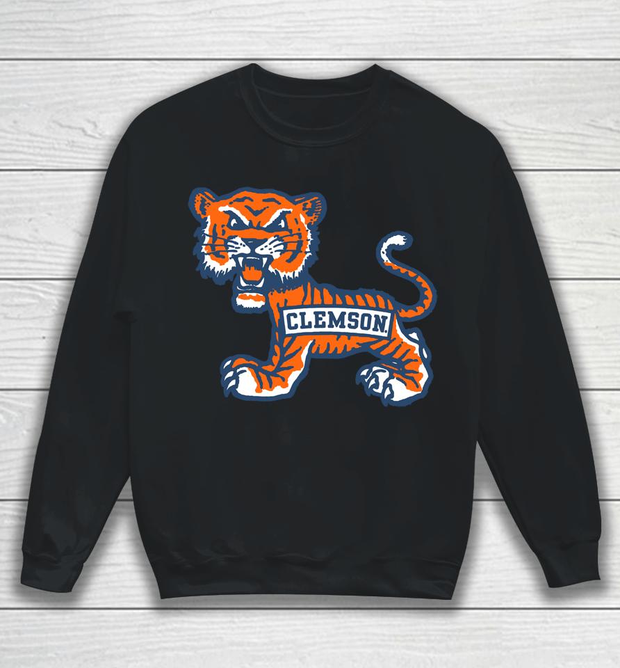 Tigertown Graphics Clemson Big Old School Tiger Sweatshirt