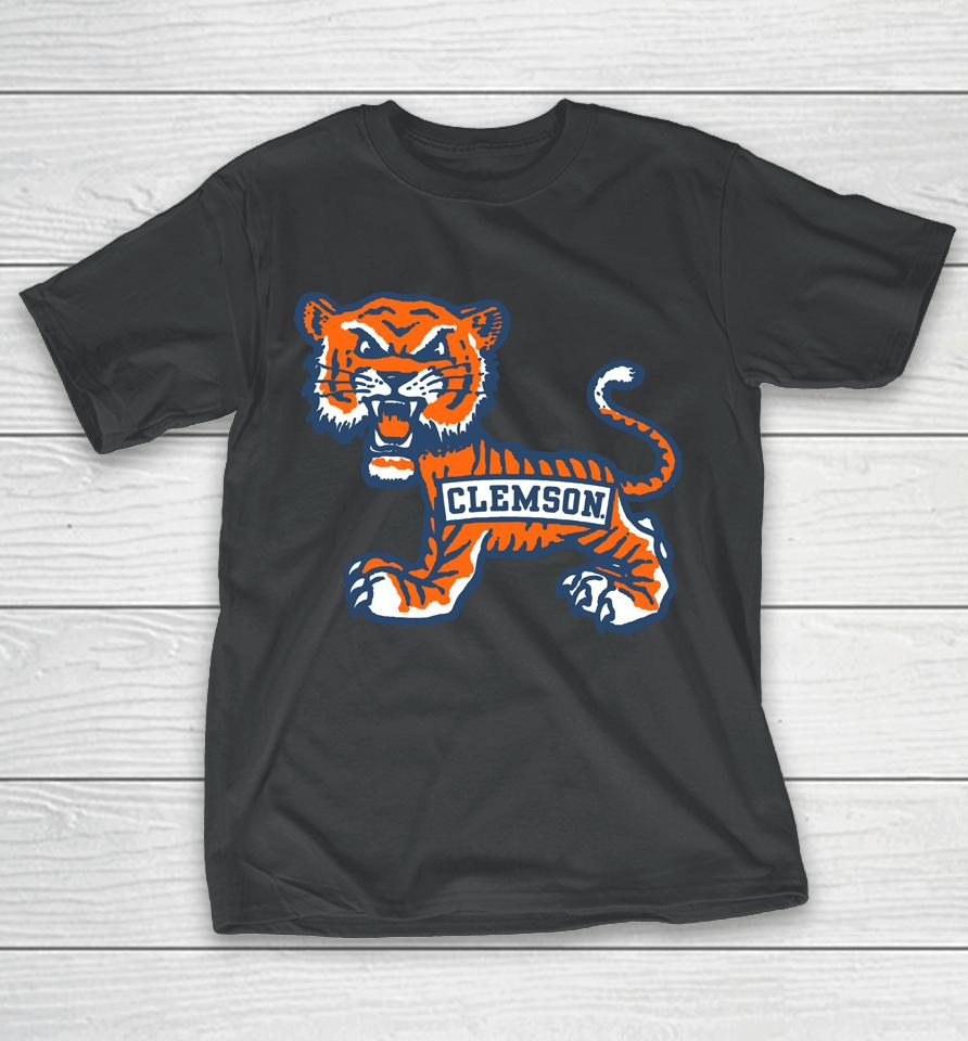 Tigertown Graphics Clemson Big Old School Tiger T-Shirt