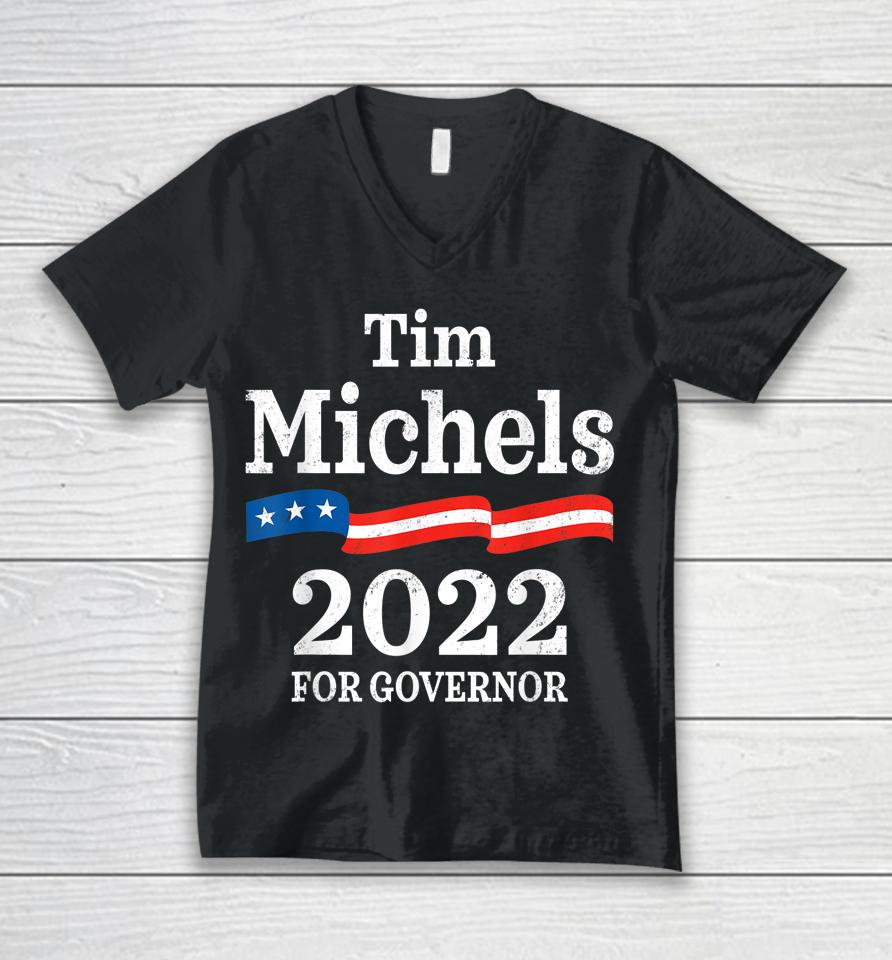 Tim Michels Wisconsin Governor Election 2022 Wi Unisex V-Neck T-Shirt