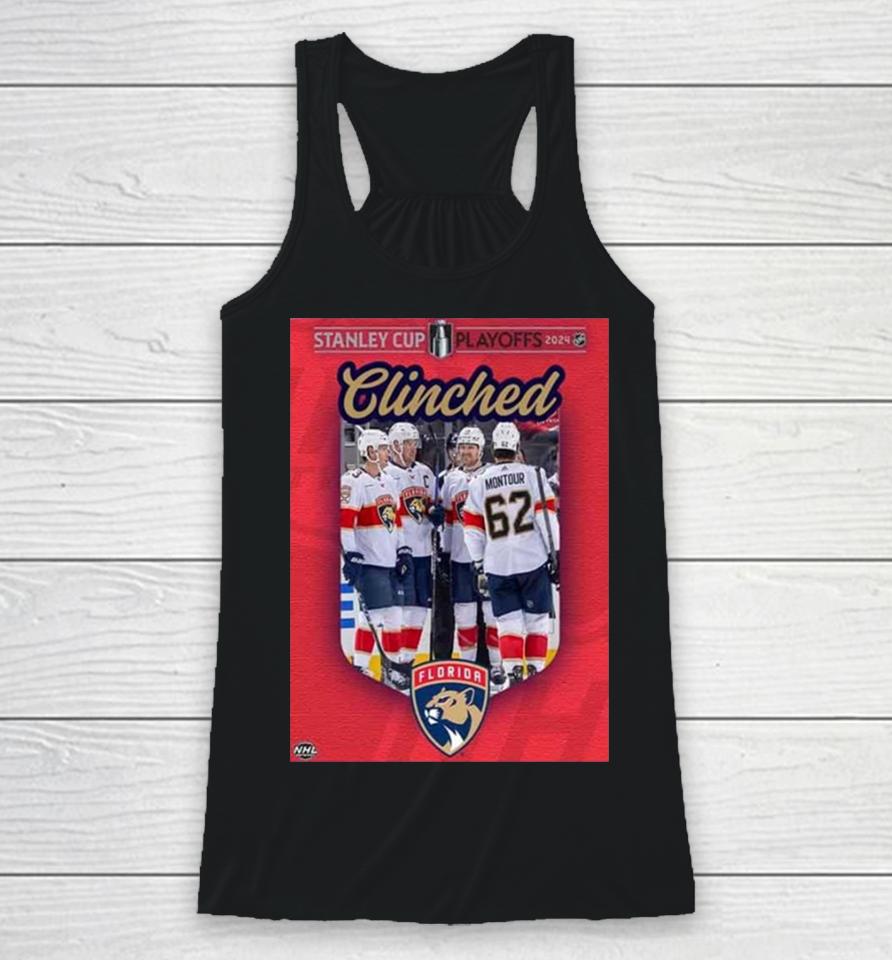 Time To Hunt For The Florida Panthers Have Clinched A Spot In The Stanley Cup Playoffs 2024 Nhl Racerback Tank