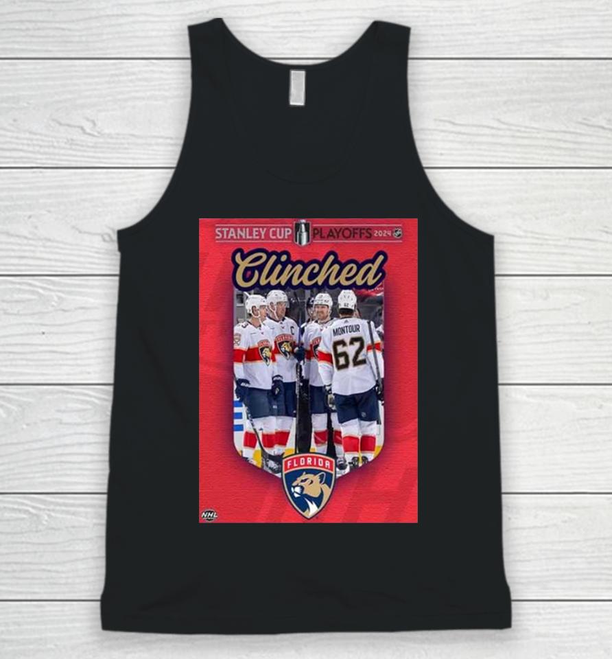 Time To Hunt For The Florida Panthers Have Clinched A Spot In The Stanley Cup Playoffs 2024 Nhl Unisex Tank Top