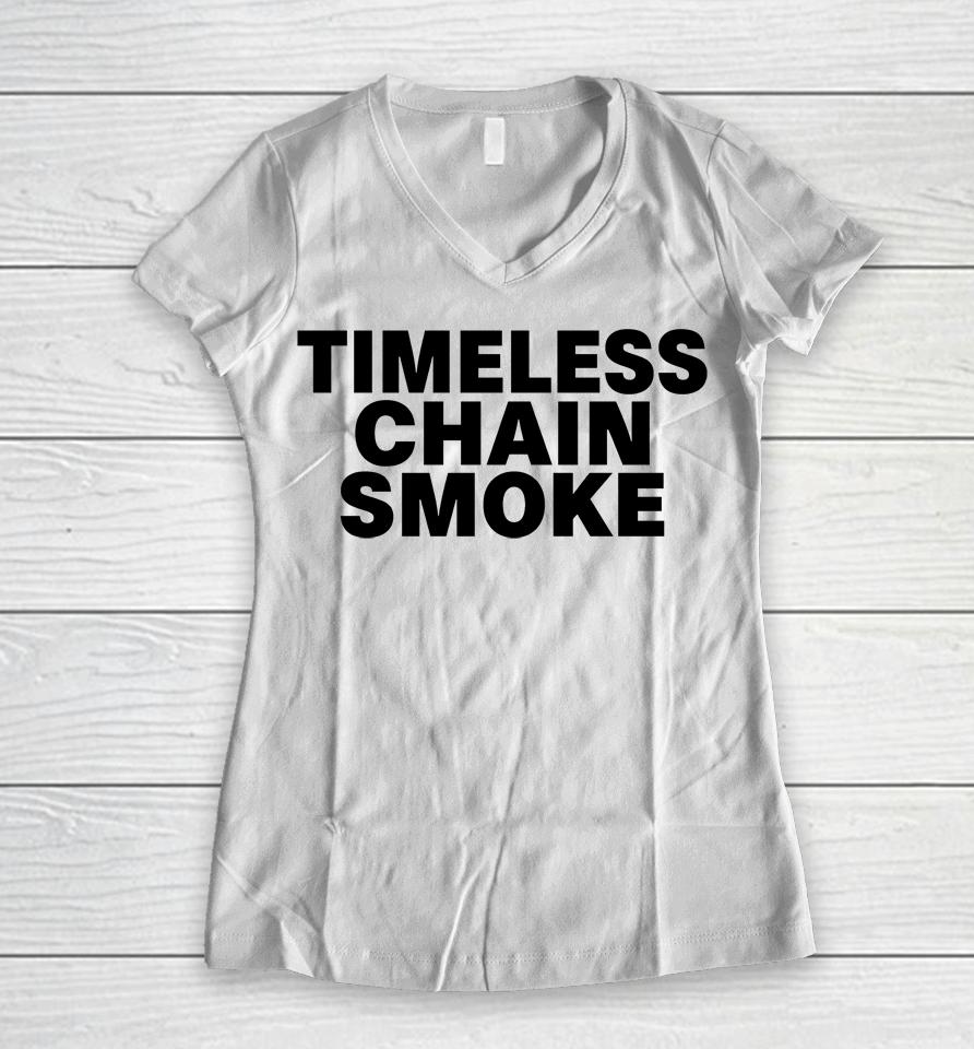 Timeless Chain Smoke Women V-Neck T-Shirt