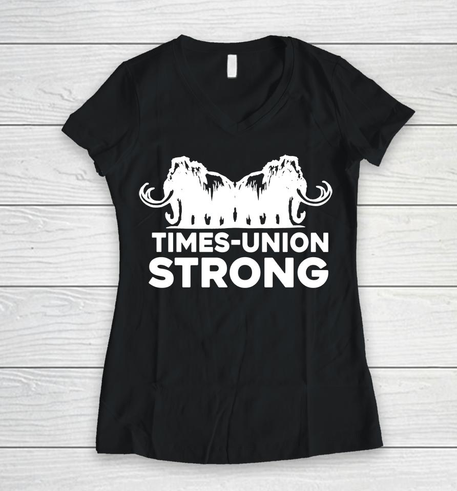 Times Union Strong Women V-Neck T-Shirt