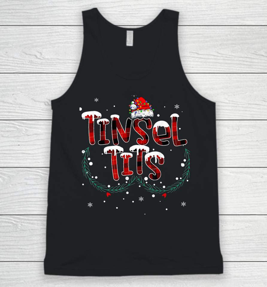 Tinsel Tits &Amp; Jingle Balls Funny Matching Christmas Couples Unisex Tank Top