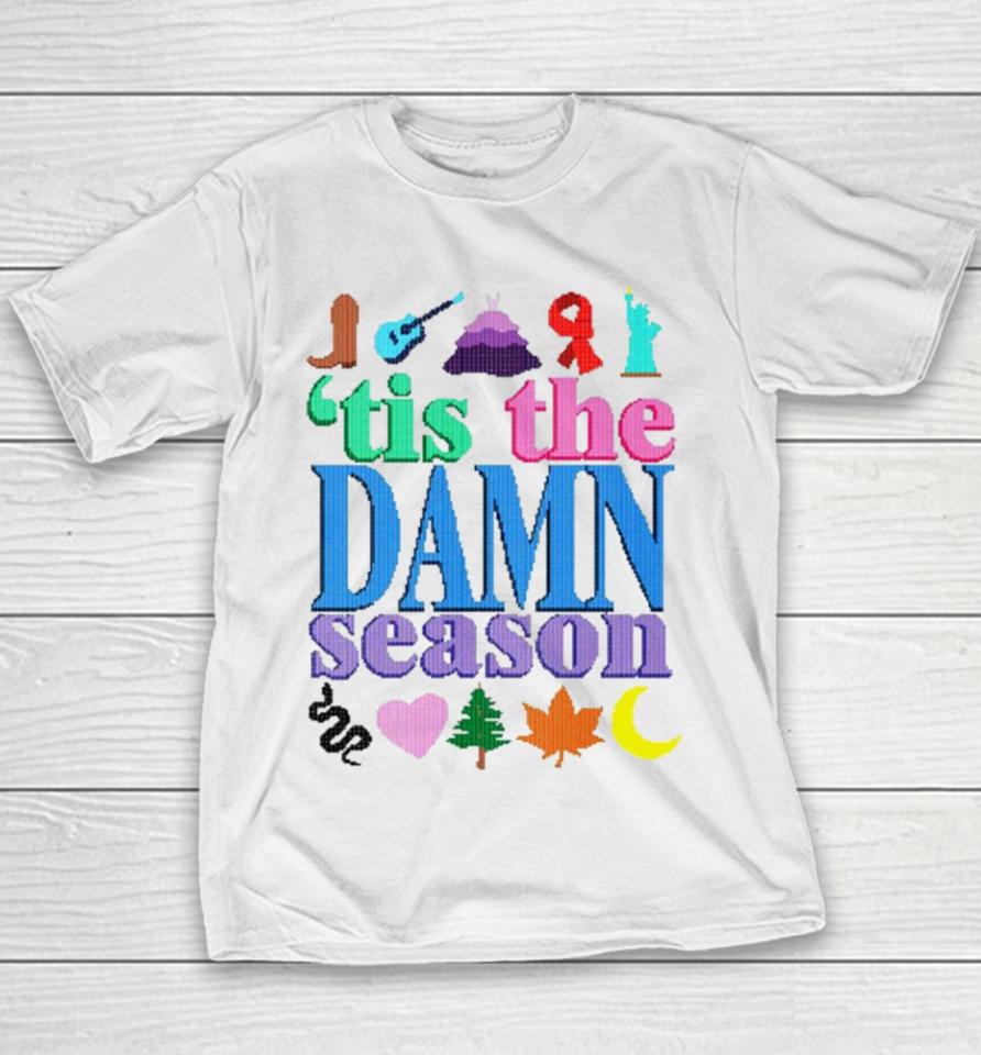 ’Tis The Damn Season Ugly Christmas Youth T-Shirt