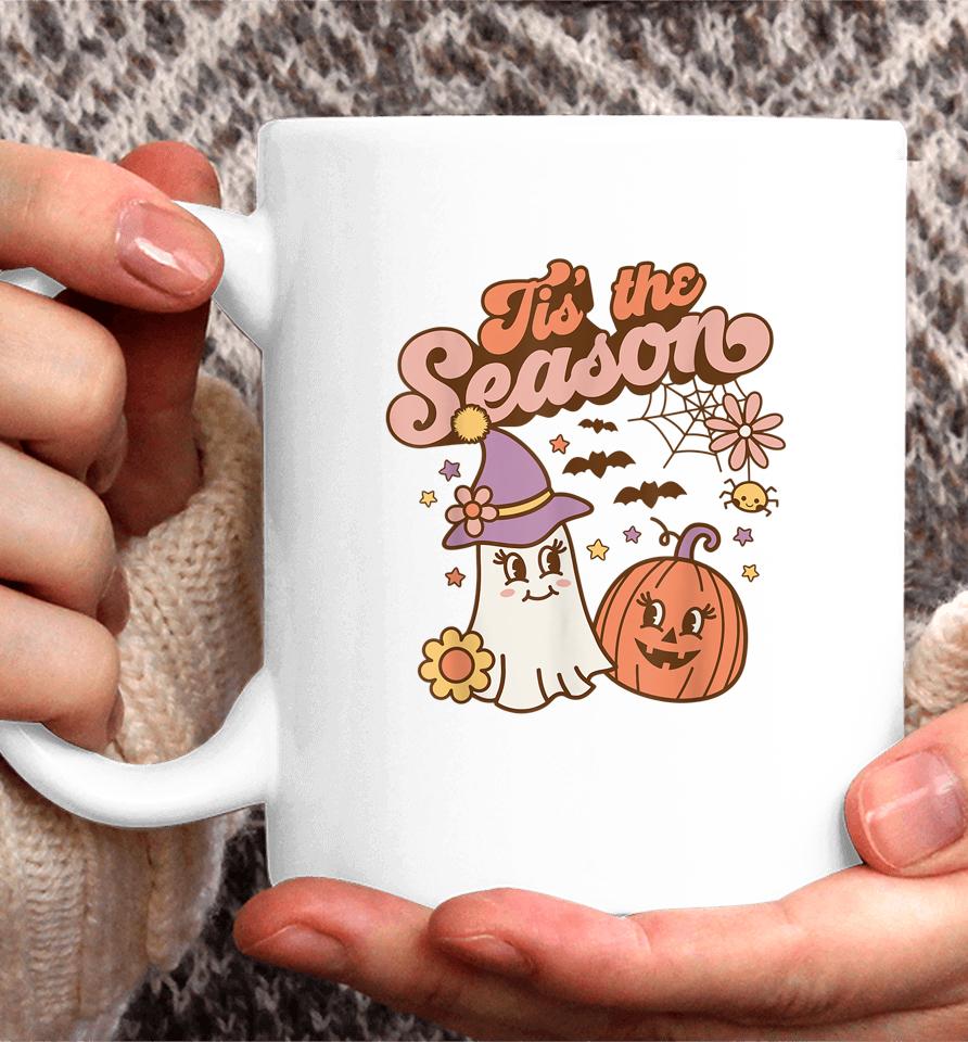 Tis The Season Pumpkin Shirt Spice Fall Autumn Halloween Coffee Mug