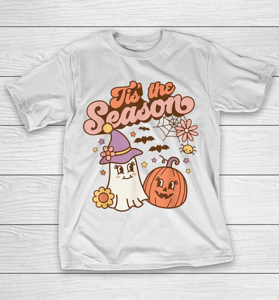 Tis The Season Pumpkin Shirt Spice Fall Autumn Halloween T-Shirt