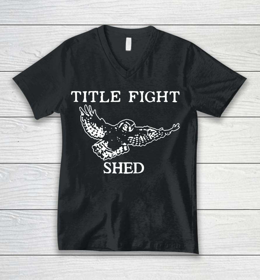 Title Fight Shed Owl Unisex V-Neck T-Shirt