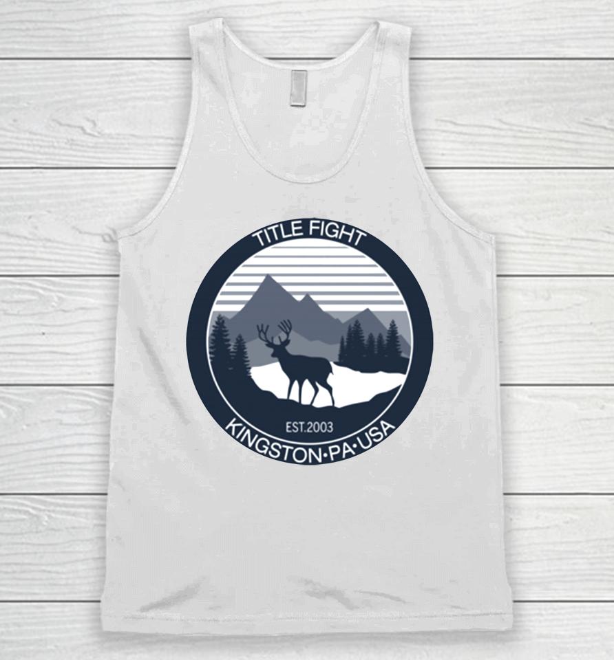 Title Fight White Deer Cold Cuts Unisex Tank Top
