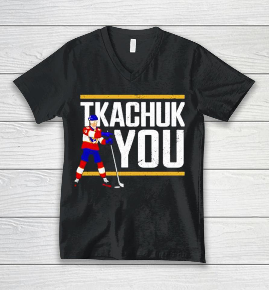 Tkachuk You Hockey Unisex V-Neck T-Shirt