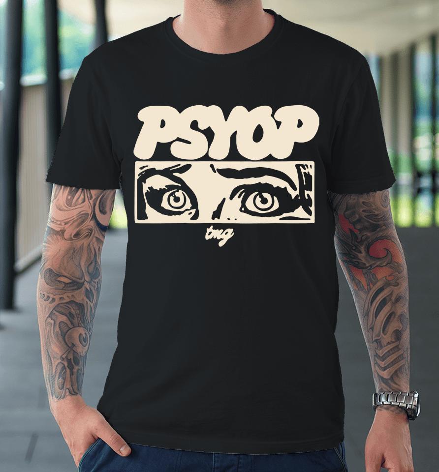 Tmg Merch Psyop Puff Blue Premium T-Shirt