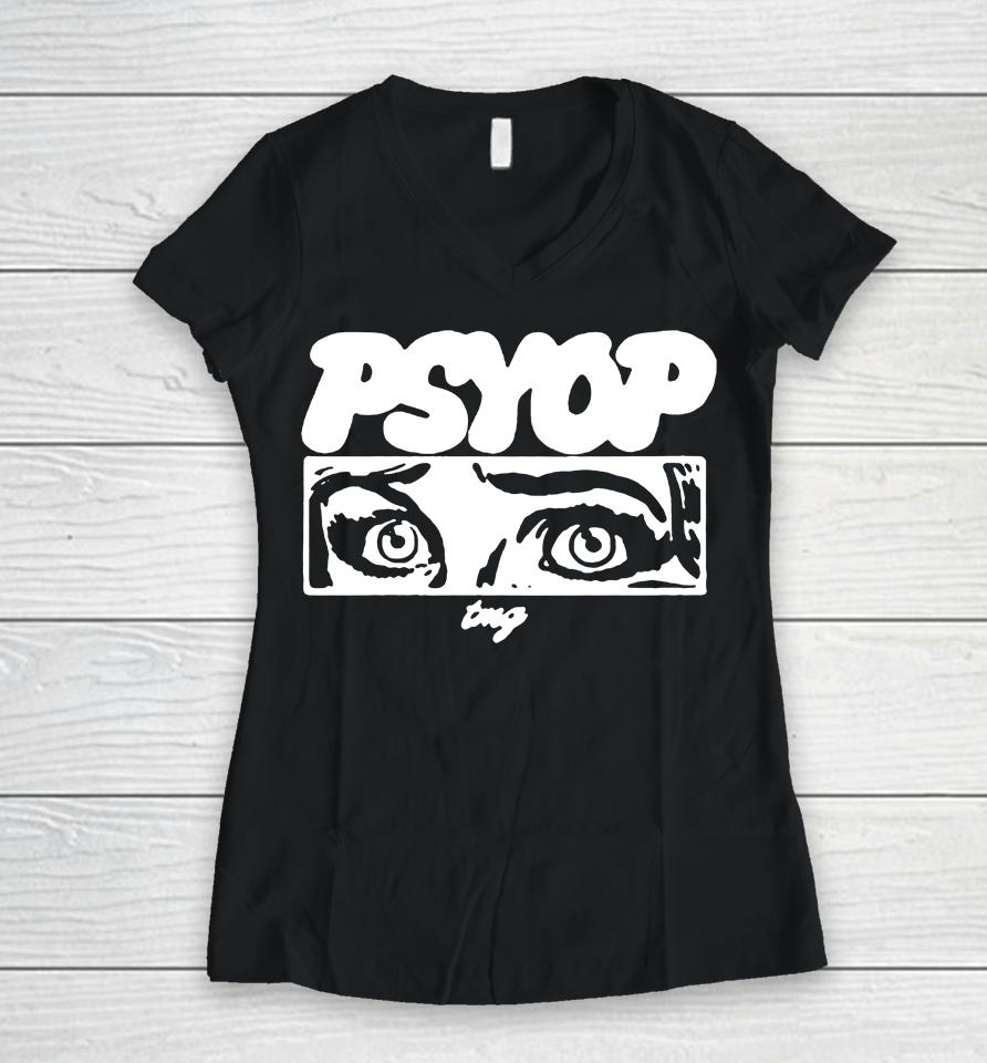 Tmg Psyop Puff Women V-Neck T-Shirt