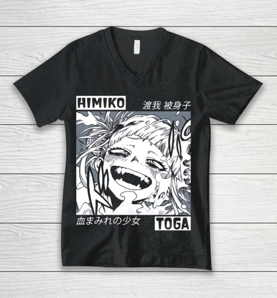 Toga Himiko My Hero Academia Boku No Hero Anime Manga Aesthetic Unisex V-Neck T-Shirt