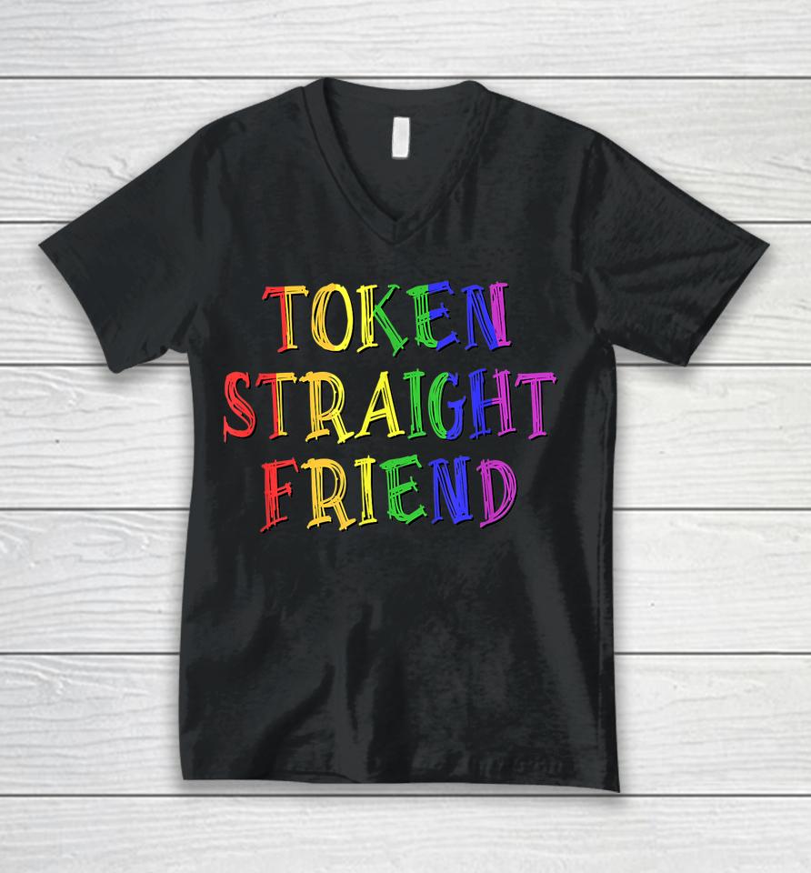 Token Straight Friend Unisex V-Neck T-Shirt