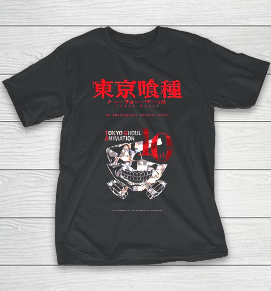Tokyo Ghoul Animation 10Th Anniversary Project Starts Youth T-Shirt