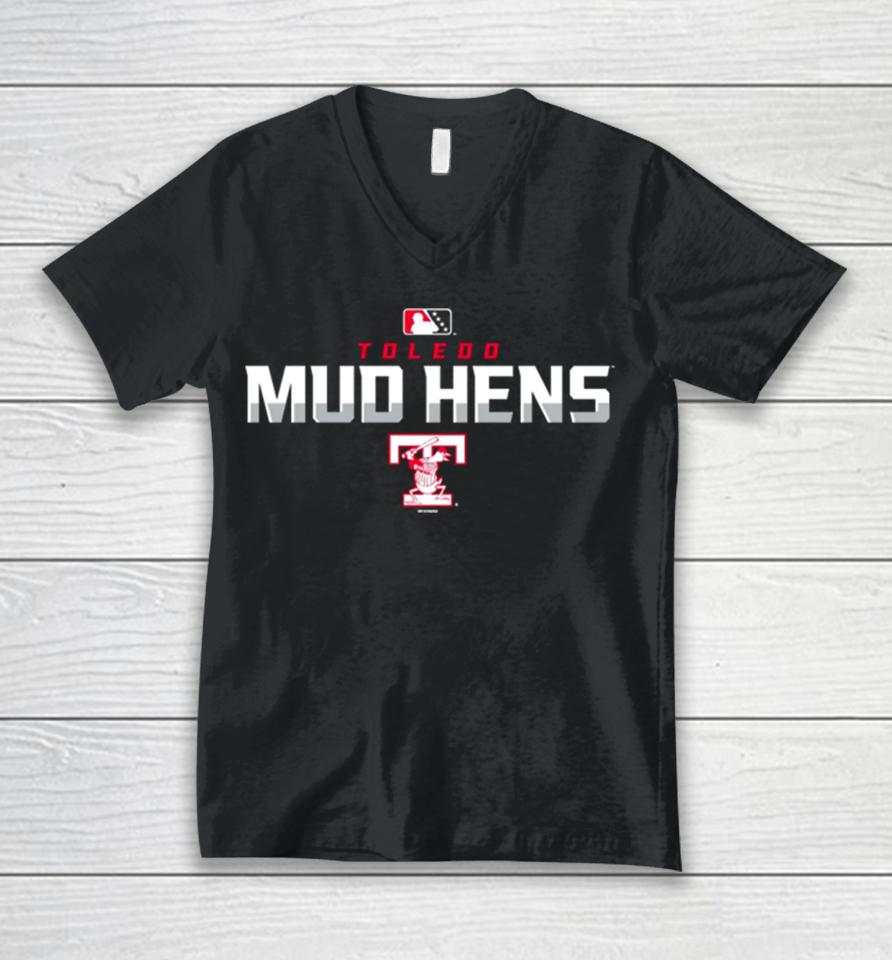 Toledo Mud Hens Black Dressing Unisex V-Neck T-Shirt