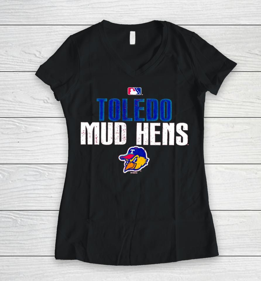 Toledo Mud Hens Vexed Perforance Women V-Neck T-Shirt