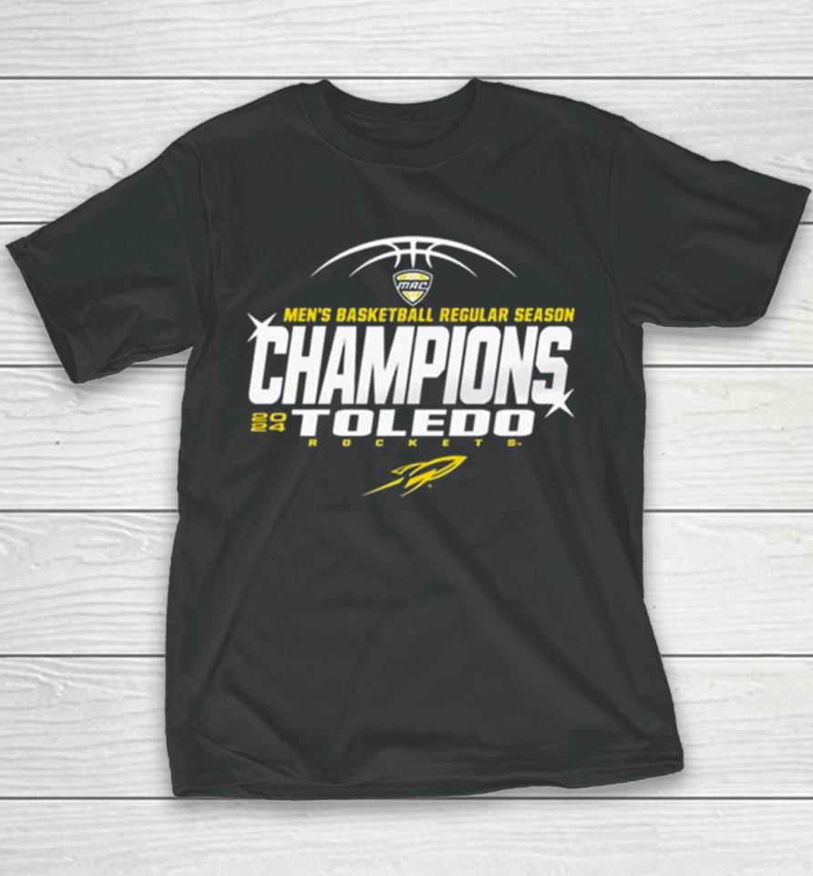 Toledo Rockets 2024 Men’s Basketball Regular Season Champions Youth T-Shirt