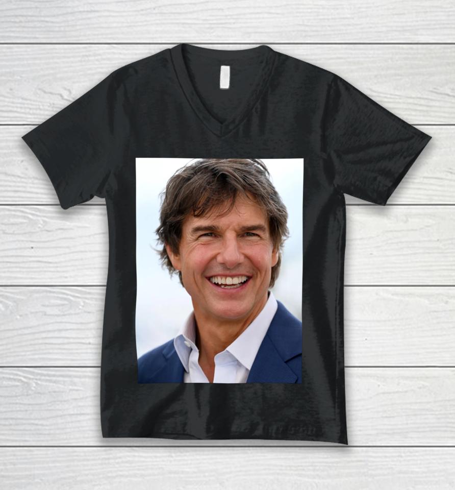 Tom Cruise Mugshot Unisex V-Neck T-Shirt