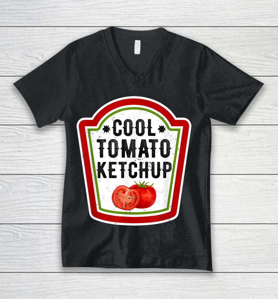 Tomato Ketchup Diy Funny Group Halloween Condiment Costume Unisex V-Neck T-Shirt